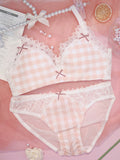 Lovefery Plaid Nymphet Lingerie Set