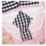 Lovefery Plaid Nymphet Lingerie Set