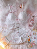 Lovefery Rose Princess Girly & Romantic Delicate Lace 2-Piece Soft Girl Nymphet Lingerie Set