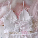 Lovefery Rose Princess Girly & Romantic Delicate Lace 2-Piece Soft Girl Nymphet Lingerie Set