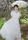 Lovefery Summer Sanctuary White Lace Gunne Sax Dress