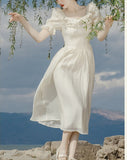 Lovefery Rosa Sea Romantic Vintage-style Fairycore Princess Dress