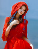 Lovefery Red Riding Hood Fairytale Dress