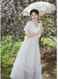 Lovefery Summer Sanctuary White Lace Gunne Sax Dress