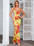 Lovefery Azure Tie Dye One Shoulder Summer Dress