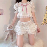 Lovefery Ruffled Coquette Bloomer Kawaii Lolita Shorts