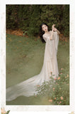 Lovefery Secret Love Ceremony Romantic Royalcore Long Train Dress