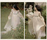 Lovefery Secret Love Ceremony Romantic Royalcore Long Train Dress