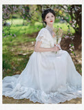 Lovefery Summer Sanctuary White Lace Gunne Sax Dress