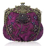 Lovefery Victorian Embroidered Handbag Purse