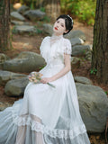 Lovefery Summer Sanctuary White Lace Gunne Sax Dress