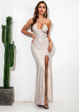 lovefery Allira Halter Sequin Dress