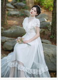 Lovefery Summer Sanctuary White Lace Gunne Sax Dress