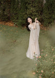 Lovefery Secret Love Ceremony Romantic Royalcore Long Train Dress