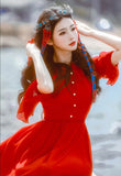 Lovefery Red Riding Hood Fairytale Dress