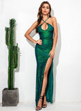 lovefery Allira Halter Sequin Dress