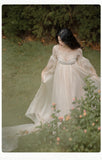 Lovefery Secret Love Ceremony Romantic Royalcore Long Train Dress