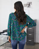 Sundale Floral Split Neck Blouse