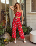 lovefery Sunshine For The Soul Floral Halter Crop Top