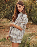 Sylvan Pocketed Plaid Blazer