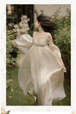 Lovefery Secret Love Ceremony Romantic Royalcore Long Train Dress