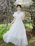 Lovefery Summer Sanctuary White Lace Gunne Sax Dress