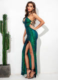 lovefery Allira Halter Sequin Dress