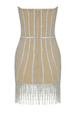 Lovefery Sasa Sequin Dress with Rhinestone Tassels