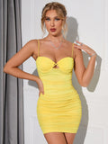 Lovefery Imogen Mesh Ruched Dress