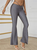 Lovefery Riley Ruched Flare V-waistline Pants