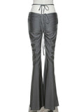 Lovefery Riley Ruched Flare V-waistline Pants