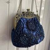 Lovefery Victorian Embroidered Handbag Purse