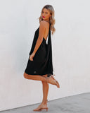 lovefery Such A Flirt Halter Ruffle Dress - Black