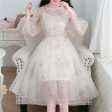 Lovefery Swan Glittershine Star Sequin Embellished Tulle Fairy Dress