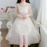 Lovefery Swan Glittershine Star Sequin Embellished Tulle Fairy Dress