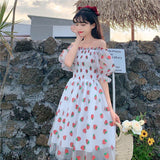 Lovefery Sweet Strawberry Embellished Fairy Dress