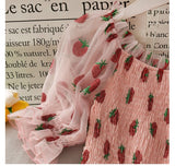 Lovefery Sweet Strawberry Embellished Fairy Dress