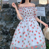 Lovefery Sweet Strawberry Embellished Fairy Dress