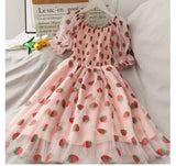 Lovefery Sweet Strawberry Embellished Fairy Dress