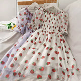 Lovefery Sweet Strawberry Embellished Fairy Dress