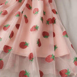 Lovefery Sweet Strawberry Embellished Fairy Dress