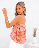 Lovefery Swing Floral Ruffle Cami Tank