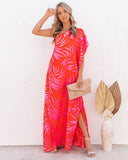 Lovefery Tropical Bliss One Shoulder Statement Maxi Dress