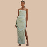 Lovefery Rachel Satin Maxi Dress