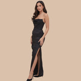 Lovefery Rachel Satin Maxi Dress