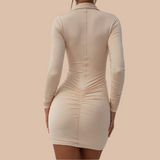 Makayla Long Sleeve Ruched Dress