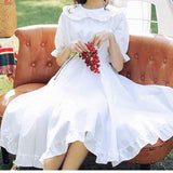 Lovefery Vanilla Bloom Mori Girl Peter Pan Collar Dress