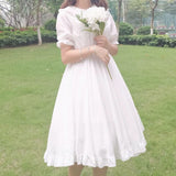 Lovefery Vanilla Bloom Mori Girl Peter Pan Collar Dress