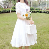 Lovefery Vanilla Bloom Mori Girl Peter Pan Collar Dress