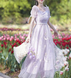 Lovefery Violet Moondust Fairycore Princess Dress